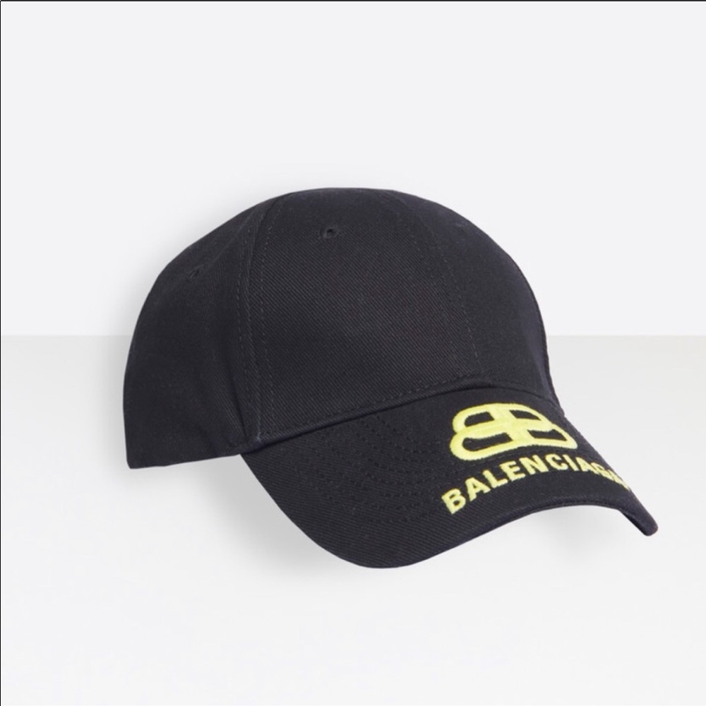 Authentic Balenciaga Unisex Black Baseball Hat - Picture 2 of 16